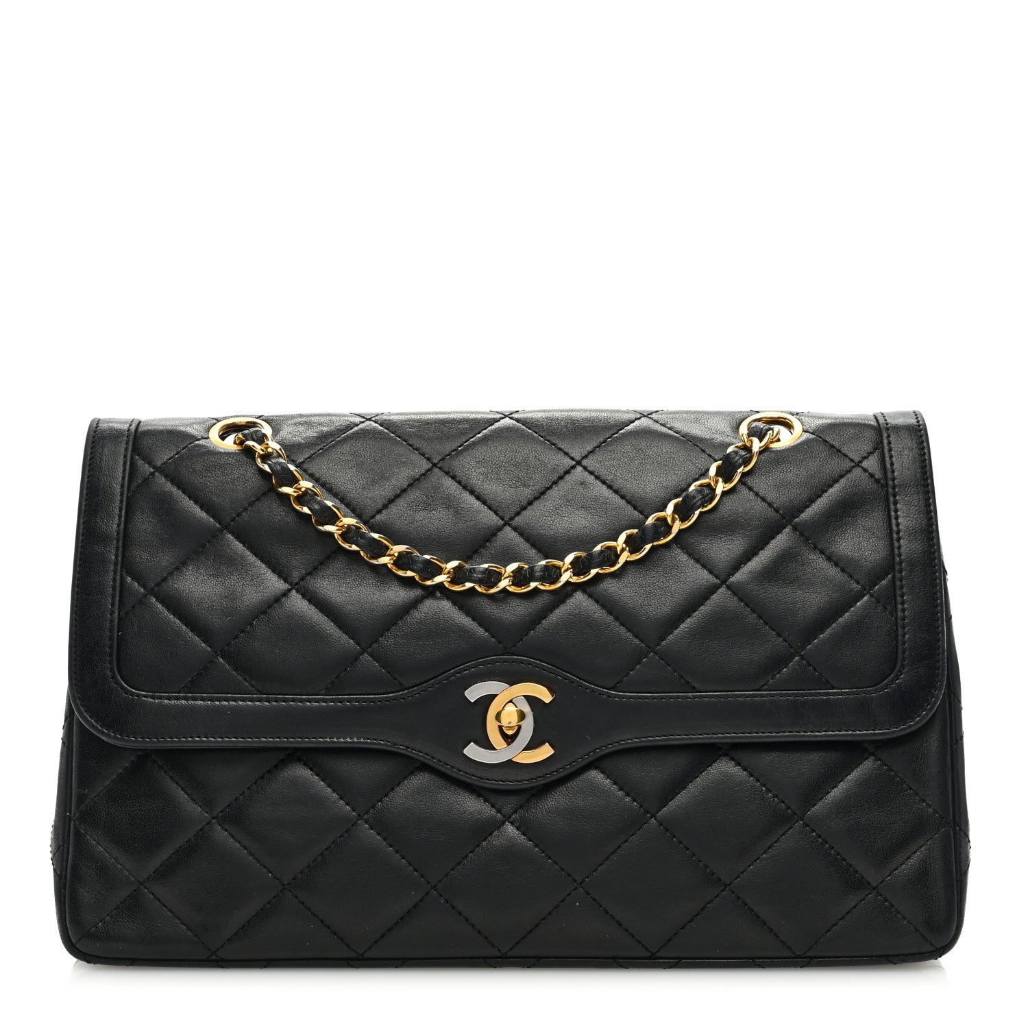 Chanel Lambskin Quilted Small Double Flap Black 1 of 11
