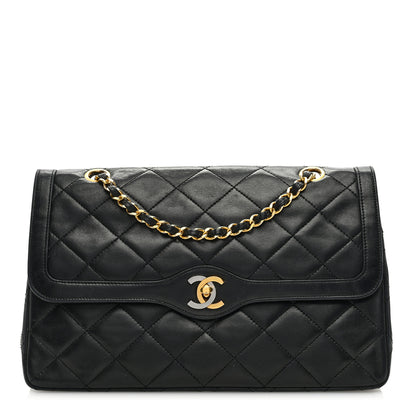 Chanel Lambskin Quilted Small Double Flap Black 1 of 11