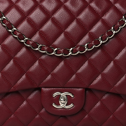 Chanel Caviar Quilted Maxi Single Flap Red 8 of 12