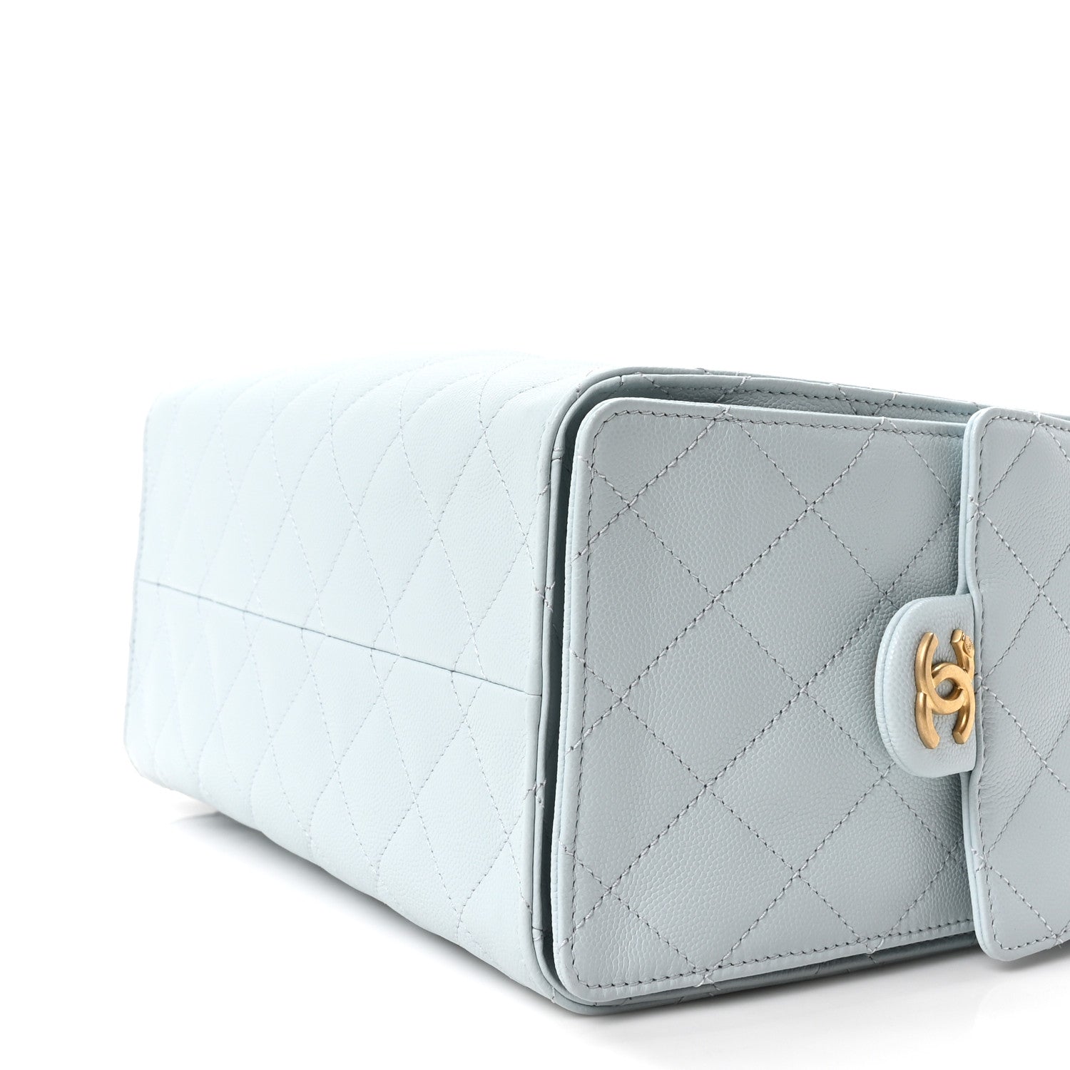 Chanel Caviar Quilted Small Chanel 25 Handbag Light Blue 10 of 11