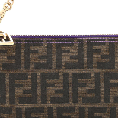 Fendi Zucca Spalmati Pochette Tobacco Viola 8 of 10