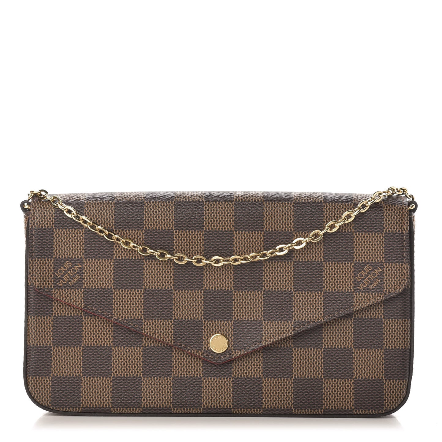 Damier Ebene Pochette Felicie Chain Wallet