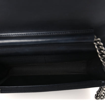 Chanel Caviar Quilted Boy Wallet On Chain WOC Black 5 of 11