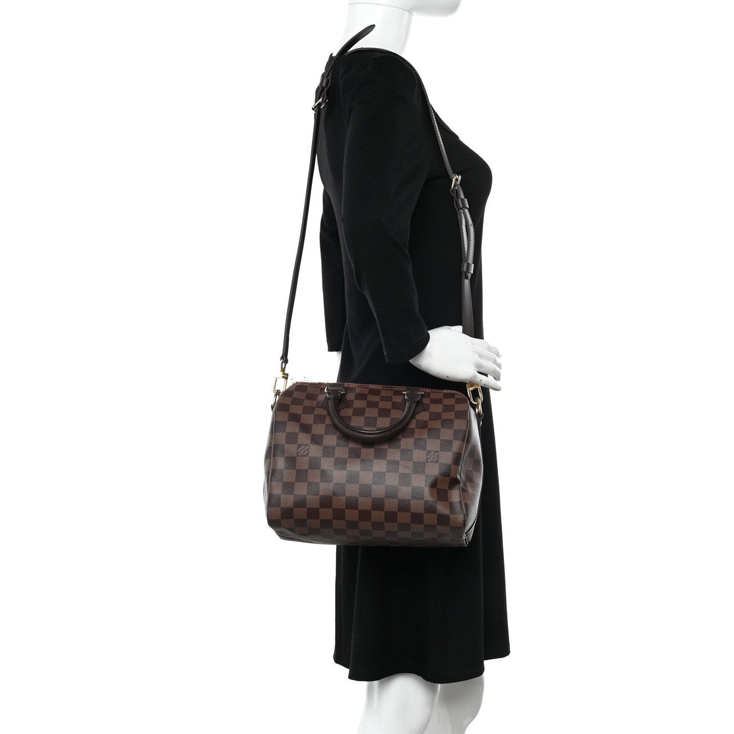 Louis Vuitton Damier Ebene Speedy Bandouliere 25 2 of 11