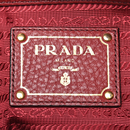 Prada Vitello Phenix Shopping Satchel Rubino 6 of 9