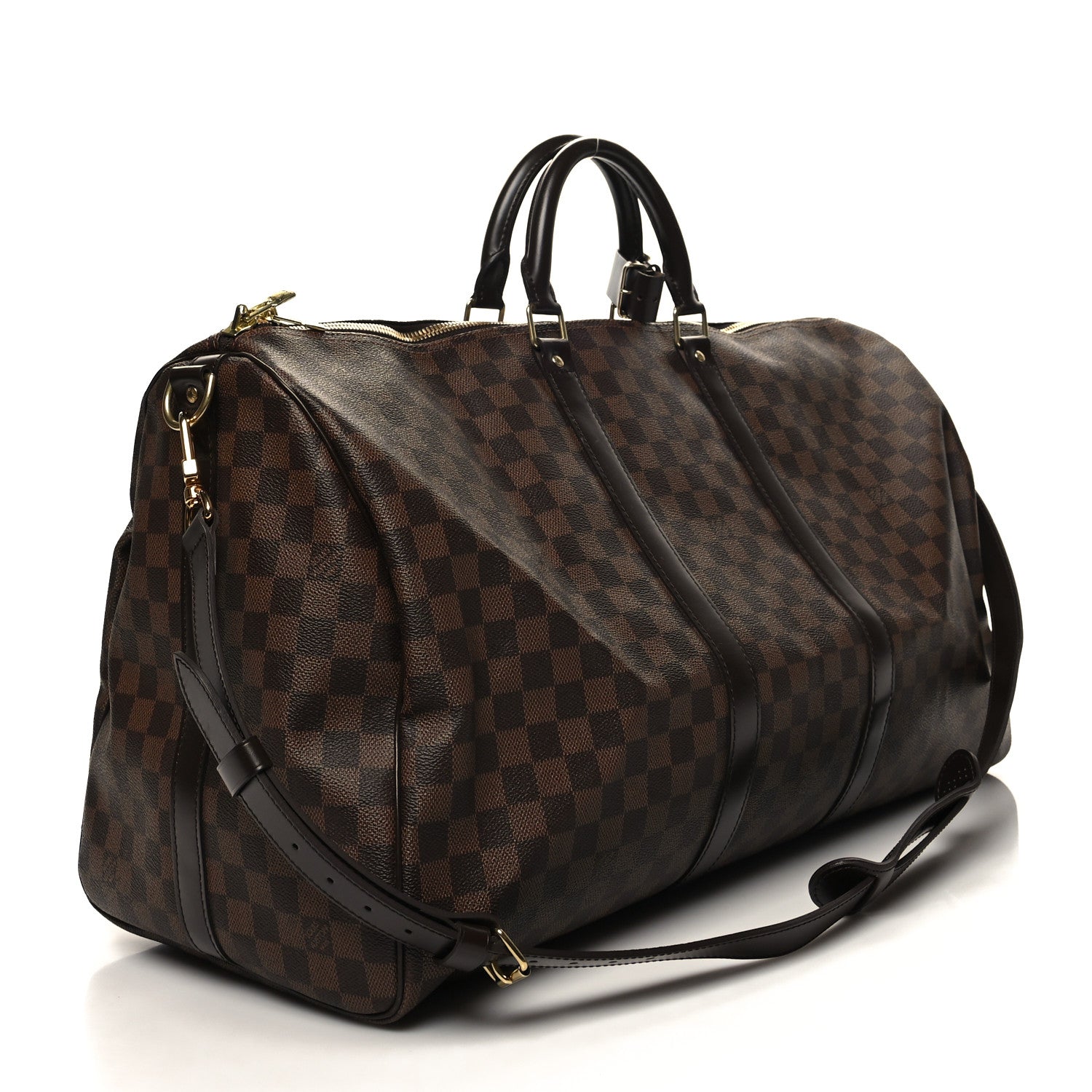 Louis Vuitton Damier Ebene Keepall Bandouliere 55 2 of 11