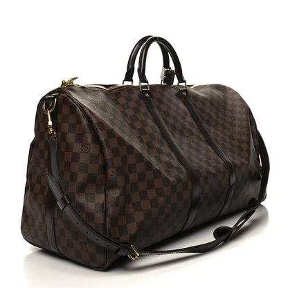 Louis Vuitton Damier Ebene Keepall Bandouliere 55 2 of 11