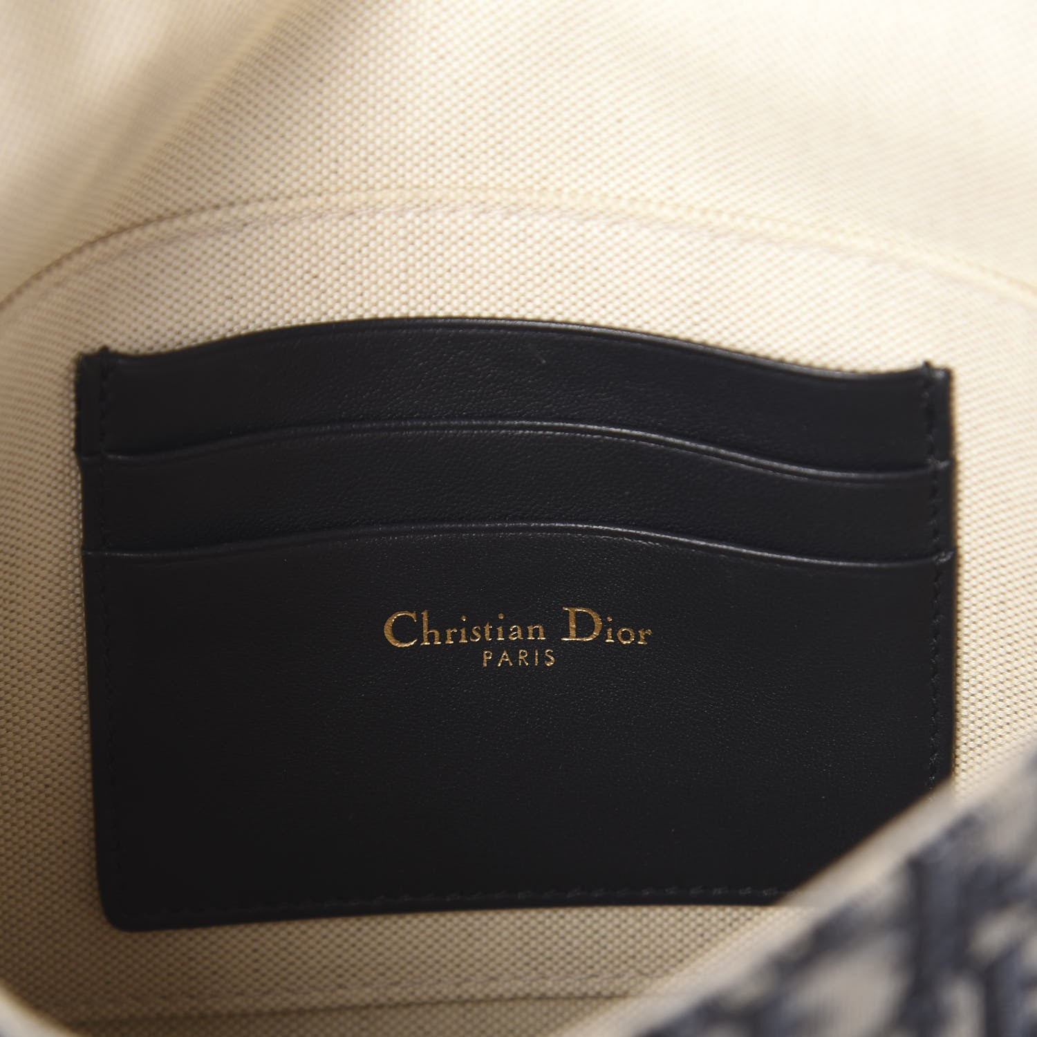 Christian Dior Oblique Flap Pouch Clutch Blue 5 of 5