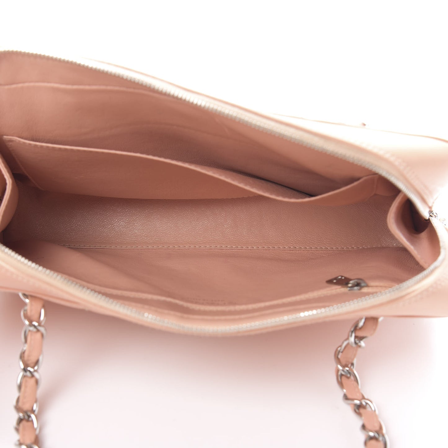 Lambskin Quilted Chocolate Bar Shoulder Bag Pink