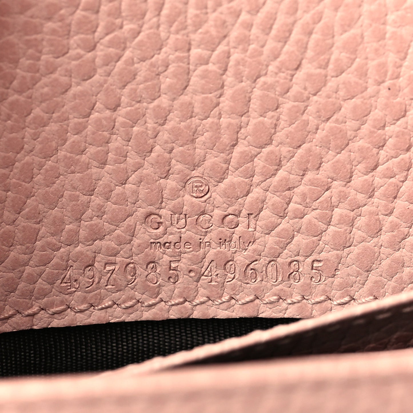 Dollar Calfskin Mini GG Marmont Chain Wallet Perfect Pink