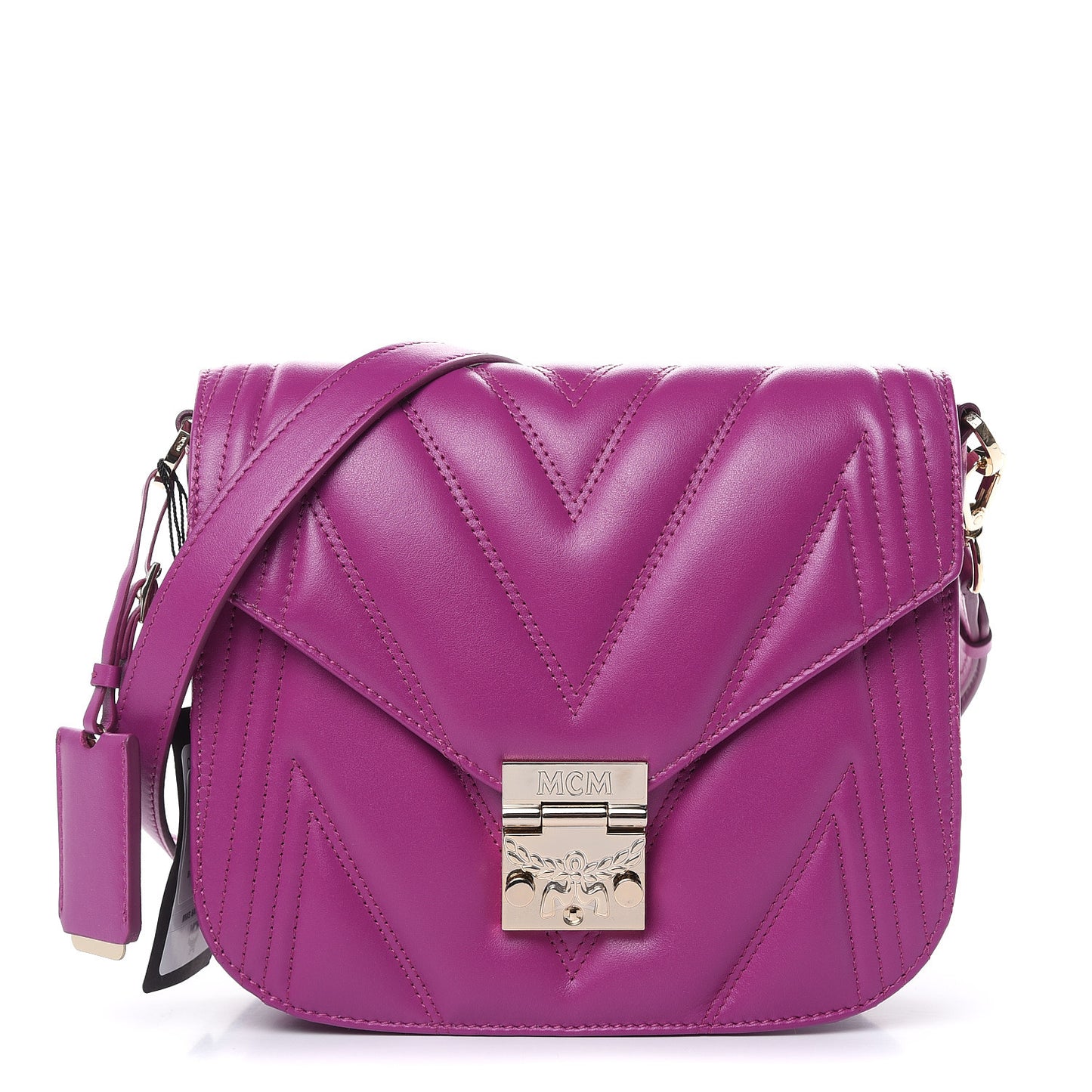 Lambskin Quilted Small Patricia Shoulder Bag Viva Lila