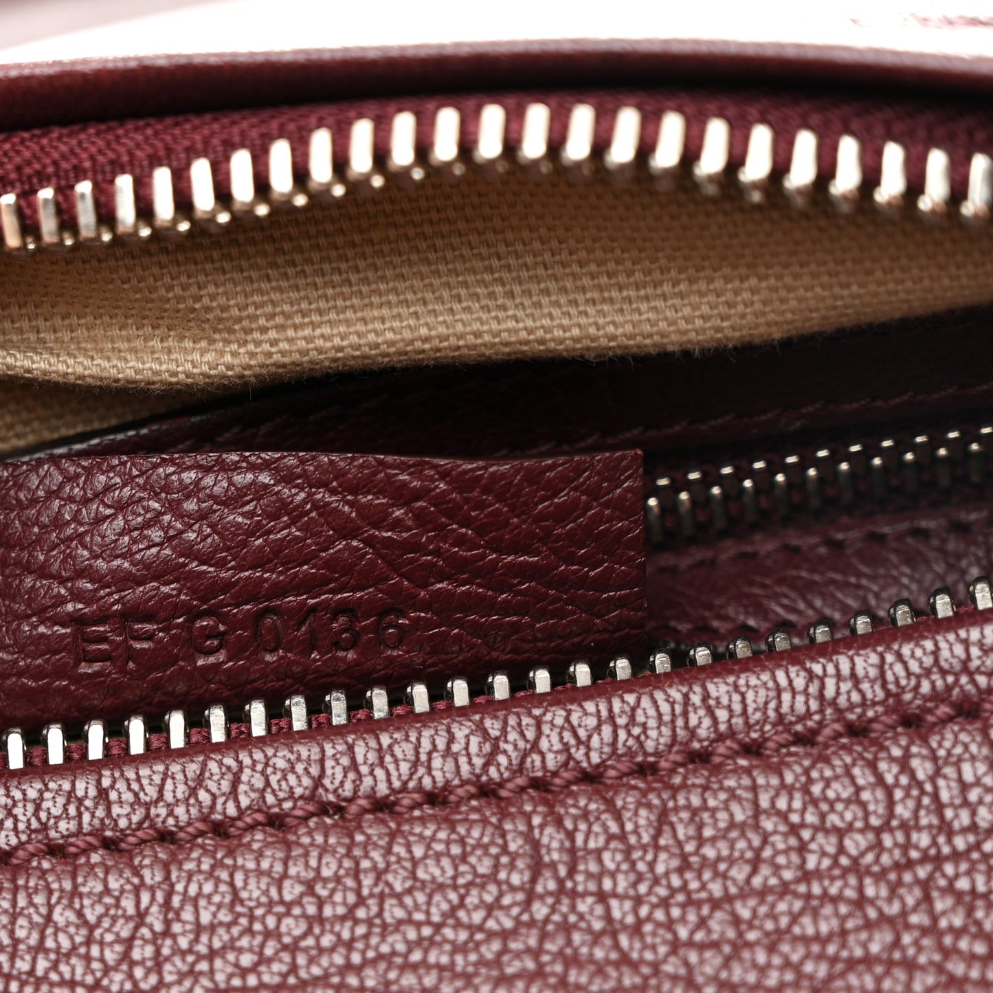 Sugar Goatskin Medium Pandora Oxblood