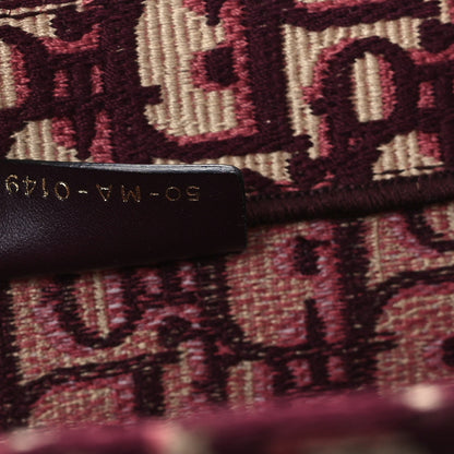 Christian Dior Oblique Large Book Tote Burgundy Multicolor 7 of 13