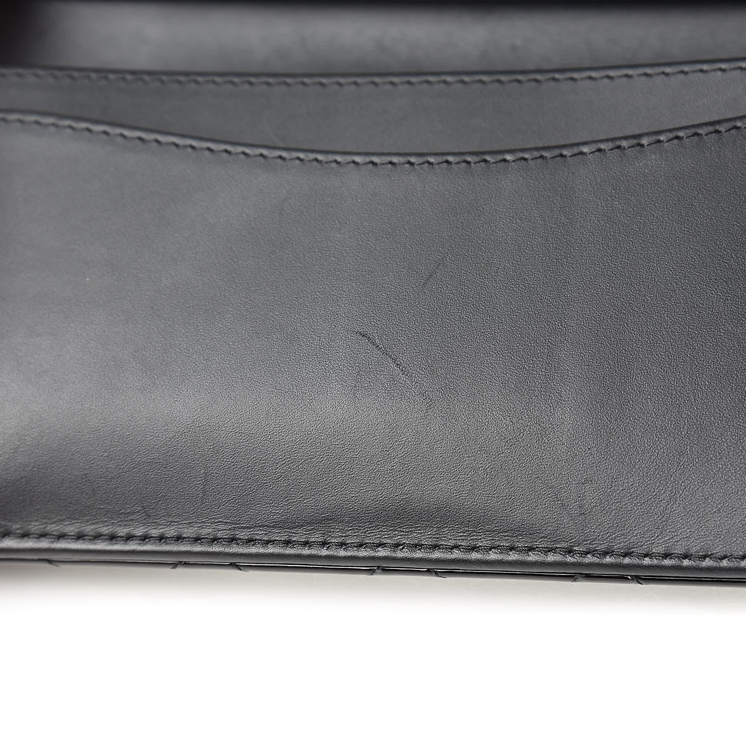 Chanel Patent Calfskin Quilted Yen Wallet Black 9 of 10