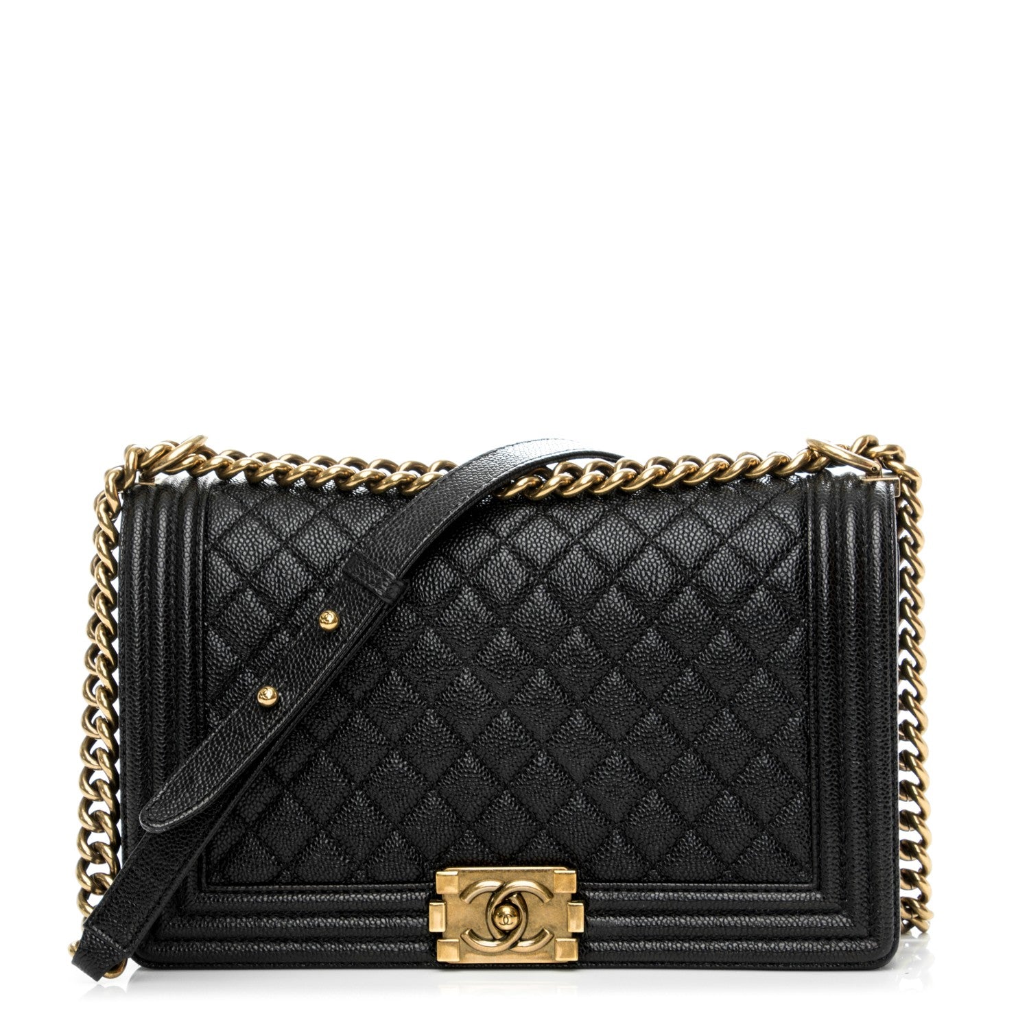 Chanel Caviar Quilted New Medium Boy Flap Black 1 of 8