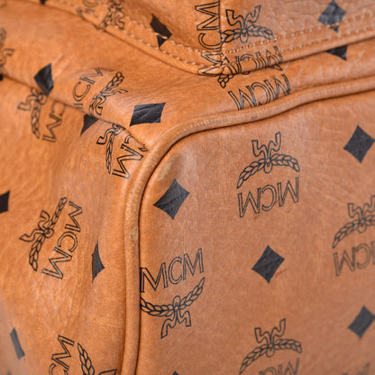 MCM Visetos Crown Stud Medium Stark Backpack Cognac 7 of 14
