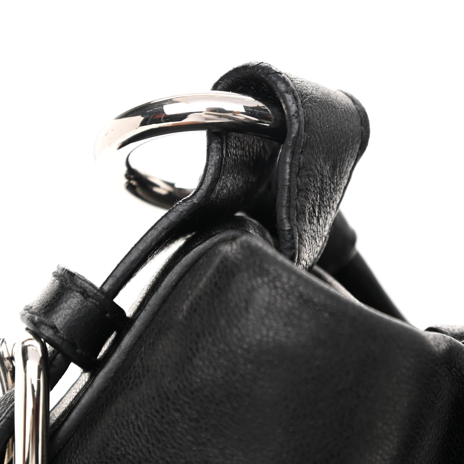 Prada Vitello Daino Soft Shoulder Bag Black 10 of 11