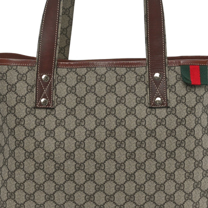 Gucci GG Plus Monogram Medium Signature Web Loop Tote Brown 8 of 10