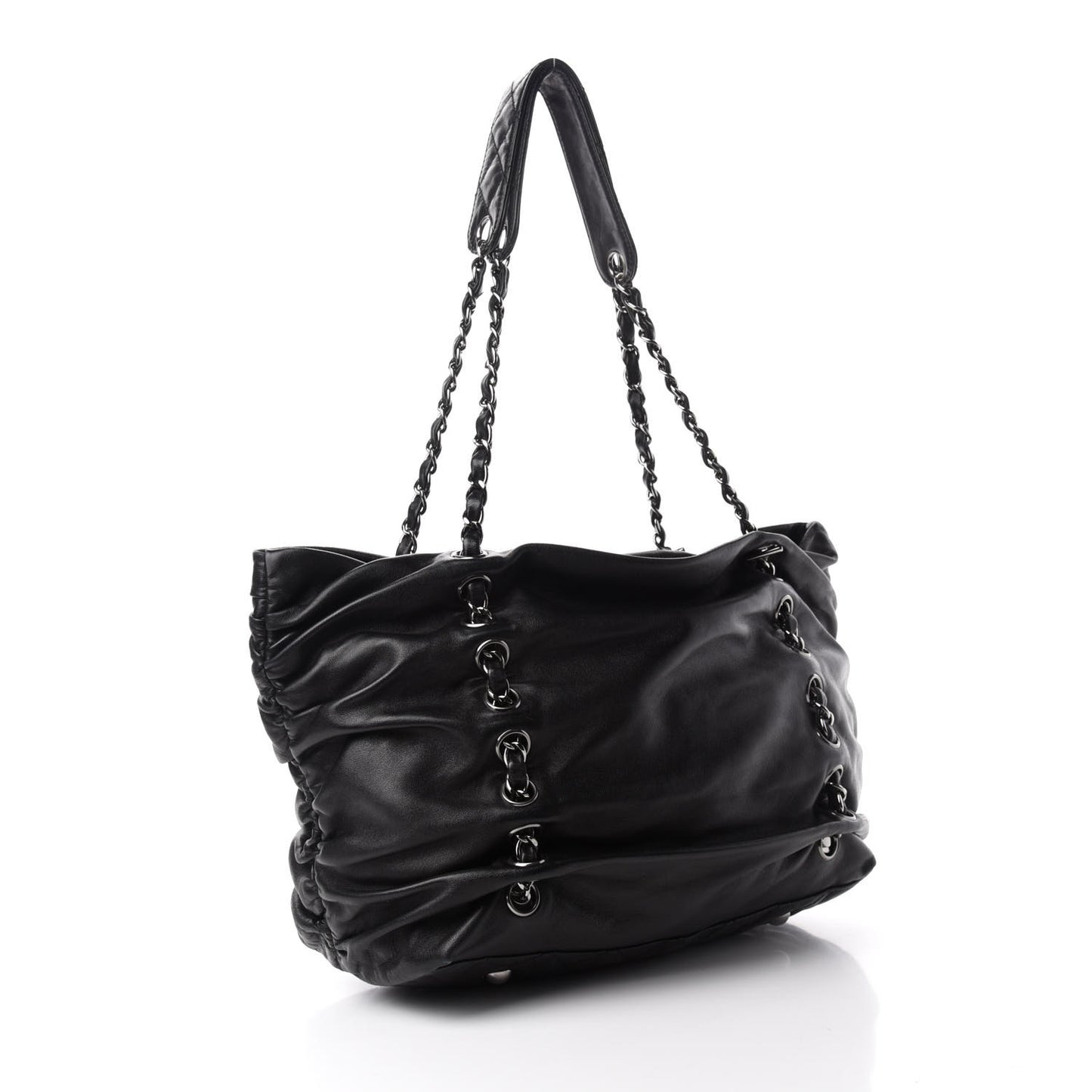 Calfskin Timeless Chain Tote Black