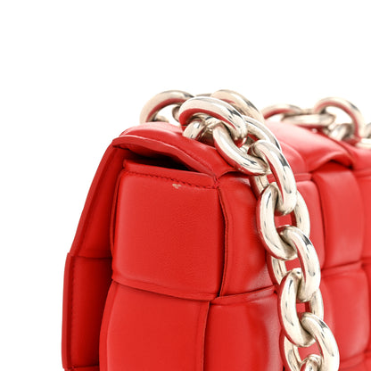 Bottega Veneta Lambskin Maxi Intreccio Padded Chain Cassette Crossbody Bag Nail Polish 11 of 12