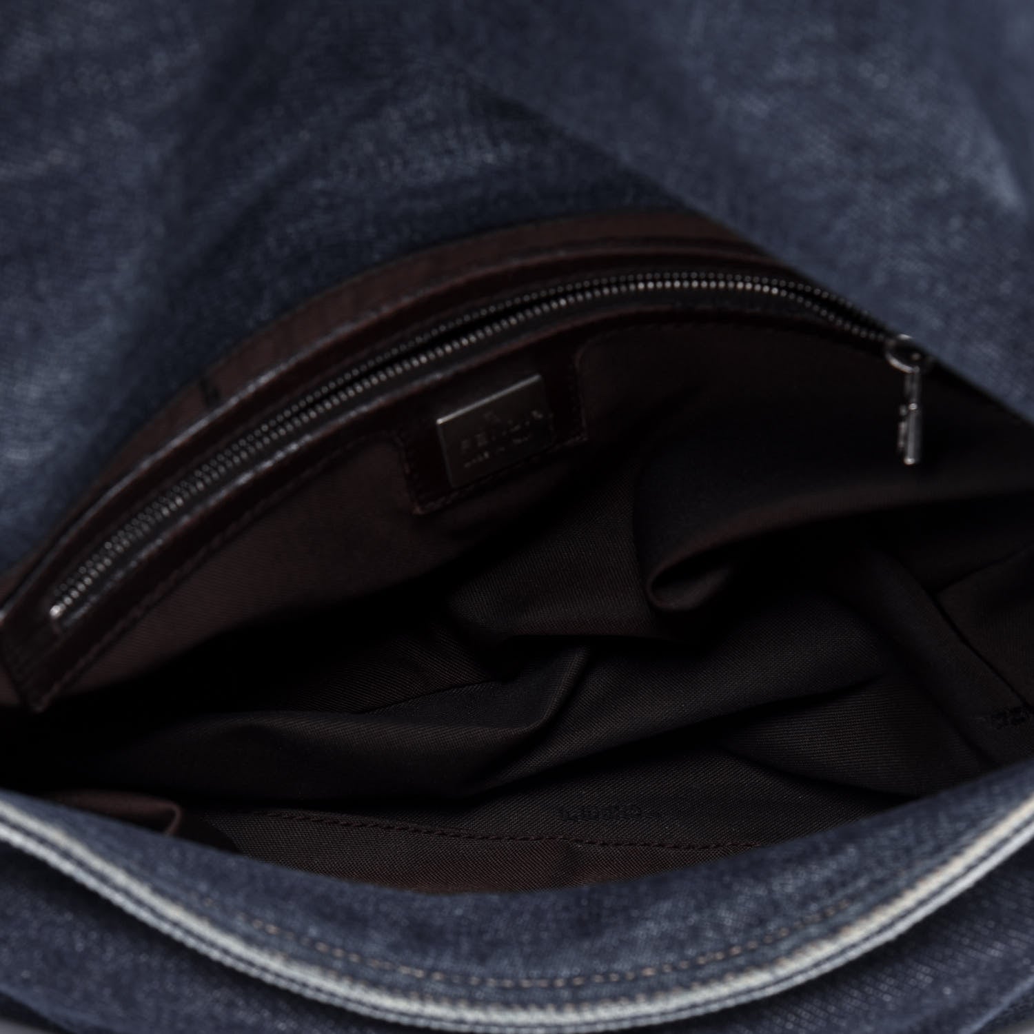 Fendi Denim Mama Baguette Blue 4 of 19