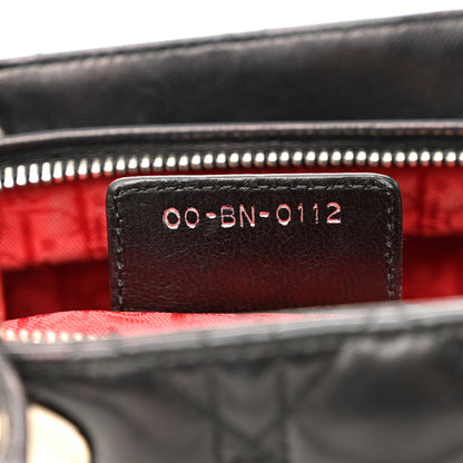 Christian Dior Lambskin Cannage Large Lady Dior Black 7 of 16