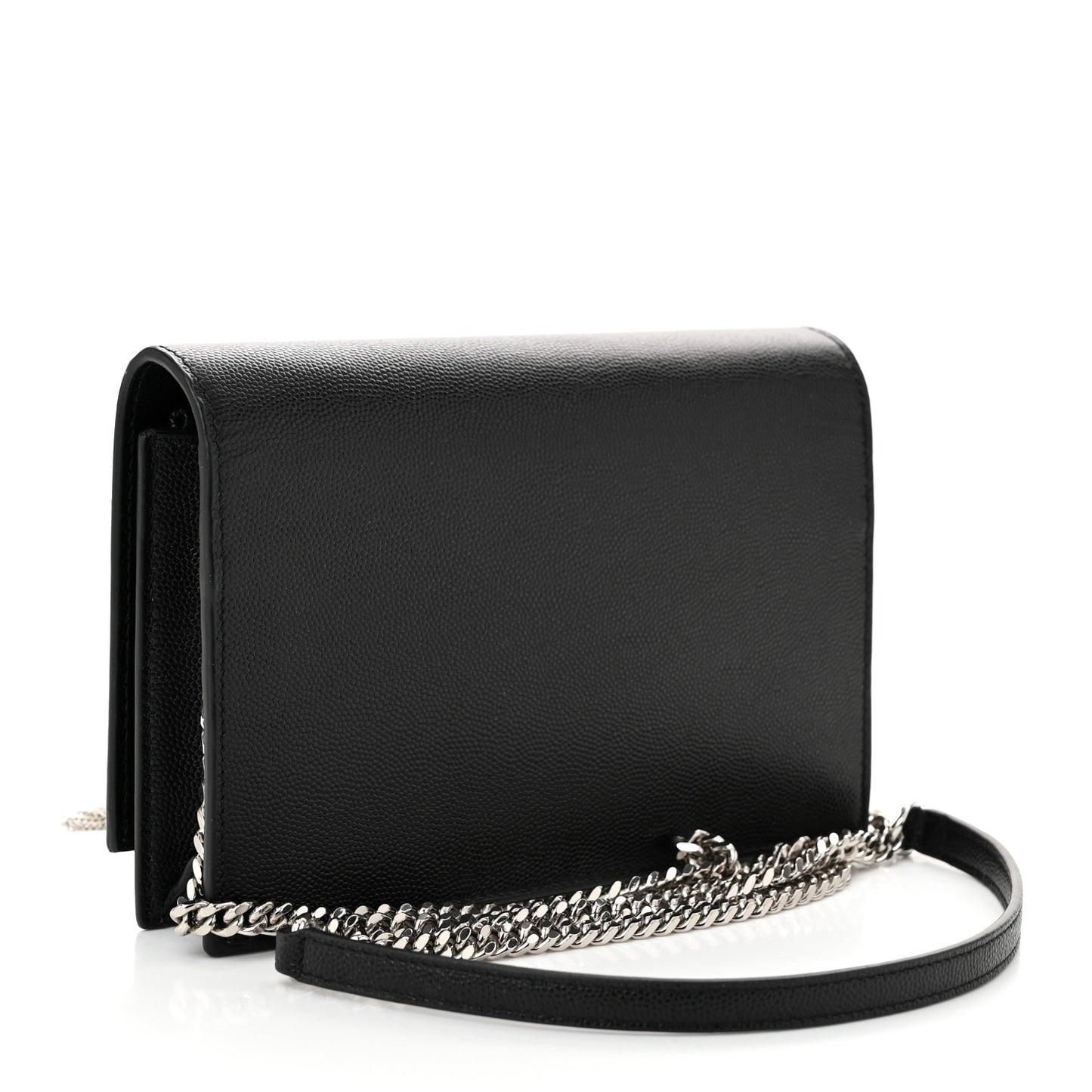 Grain De Poudre Classic Monogram Kate Tassel Chain Wallet Black