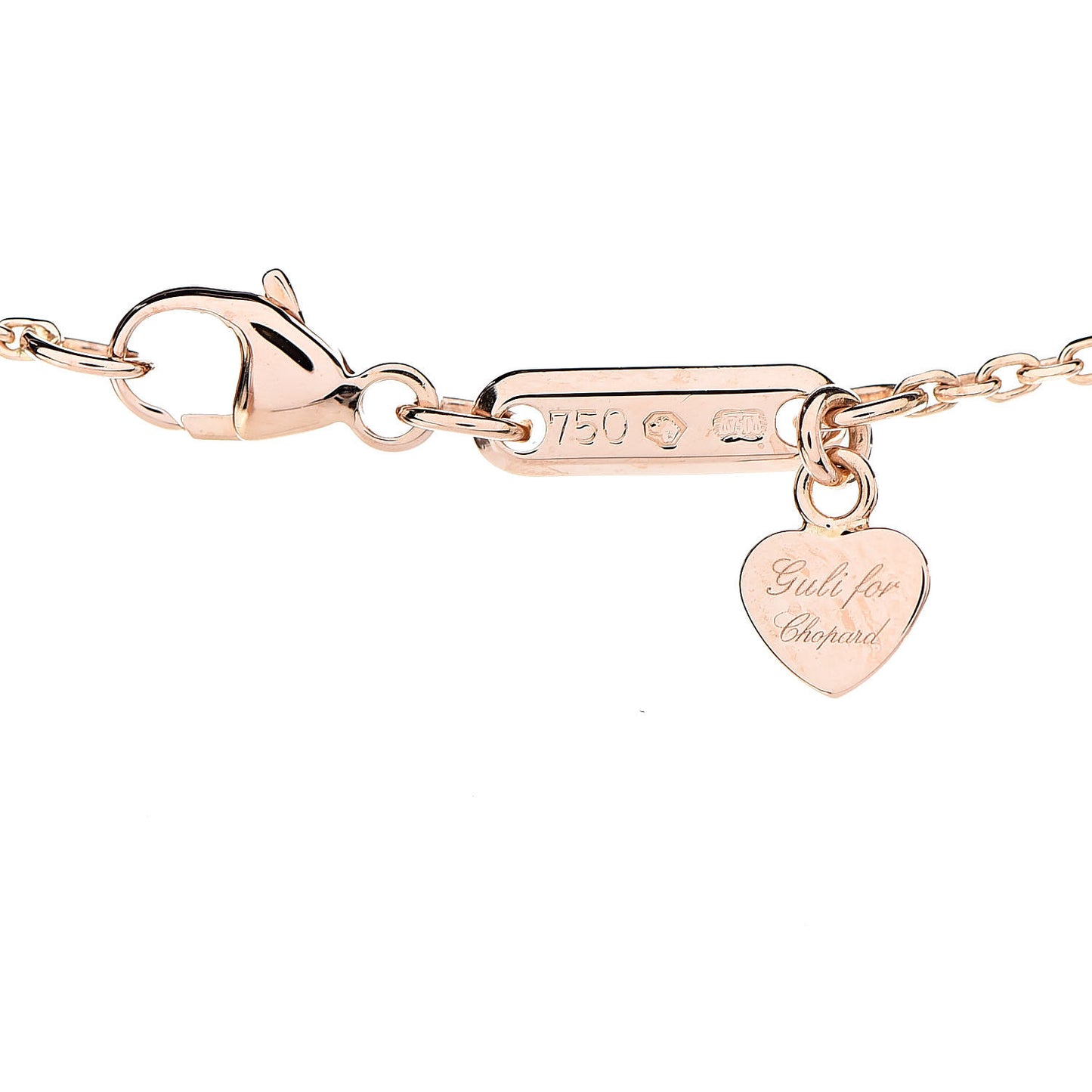 18K Rose Gold Heart Pendant Necklace