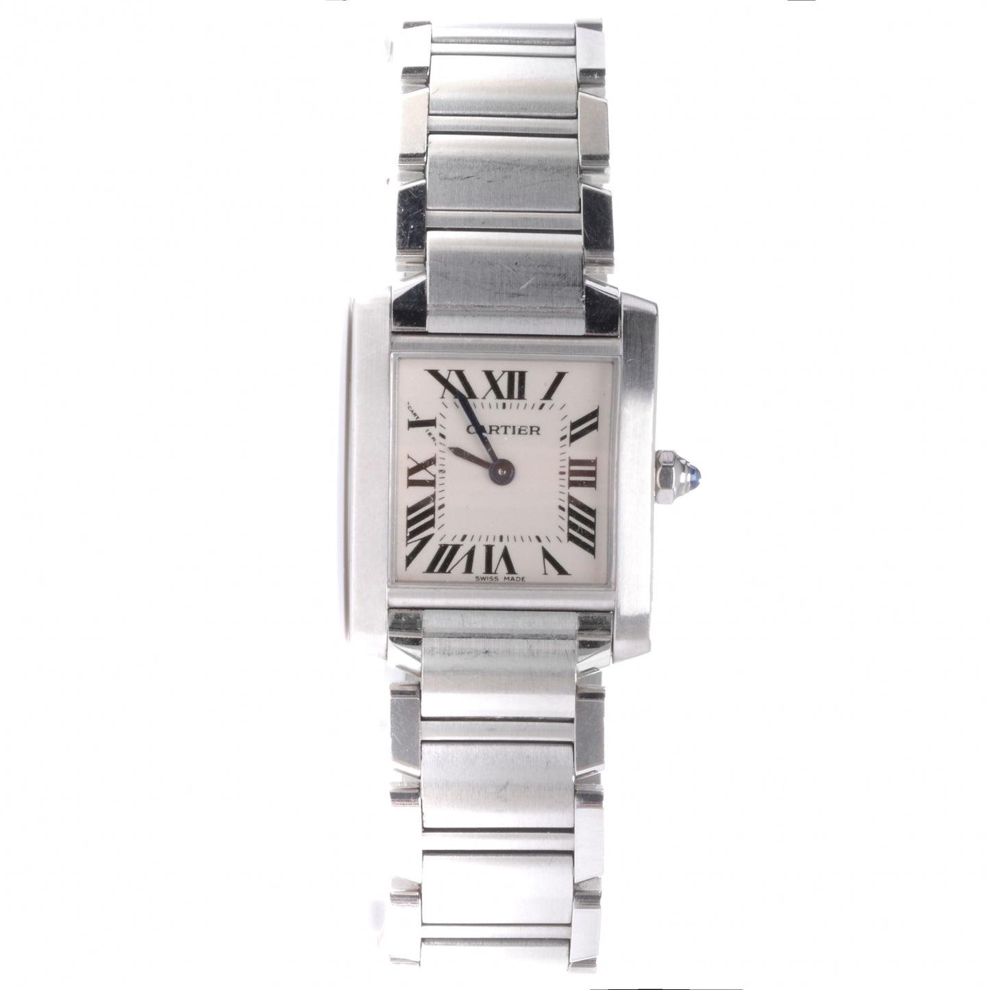Stainless Steel 20mm Tank Francaise Quartz Watch