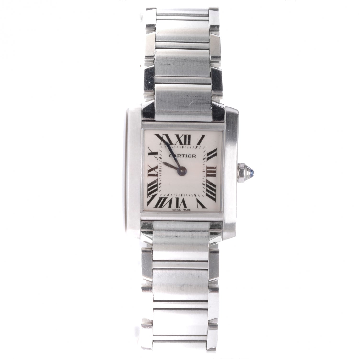 Cartier Stainless Steel 20mm Tank Francaise Quartz Watch 1 of 4