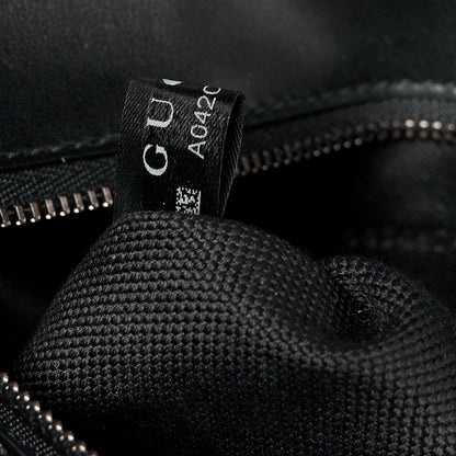 Gucci Calfskin Matelasse Monochrome Small GG Marmont Shoulder Bag Black 7 of 11