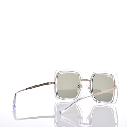 Chanel 24K Gold Mirror Square Sunglasses 4240 Transparent 3 of 6