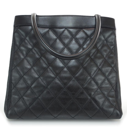 Chanel Lambskin Shopping Tote Black 3 of 8