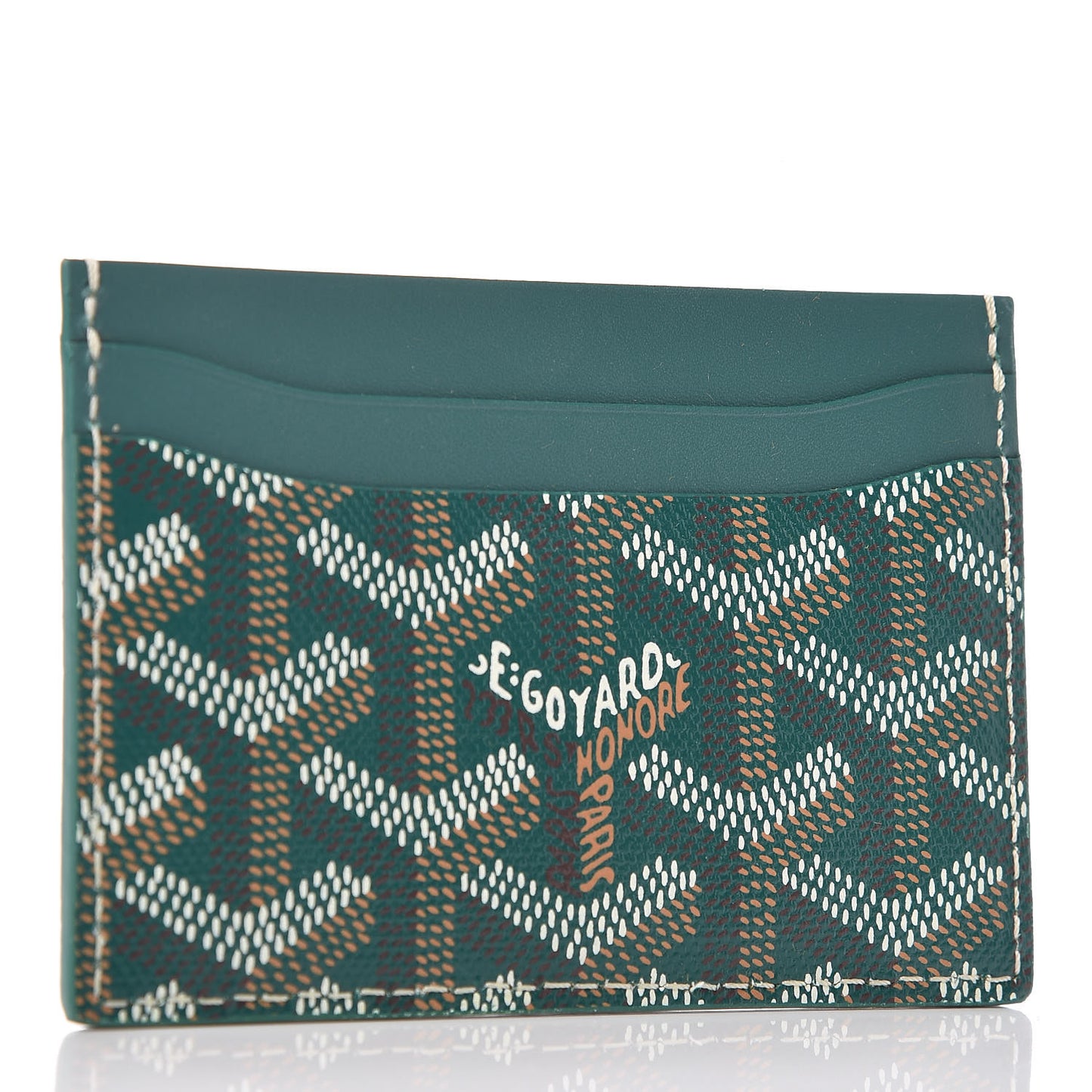 Goyardine Saint Sulpice Card Holder Green