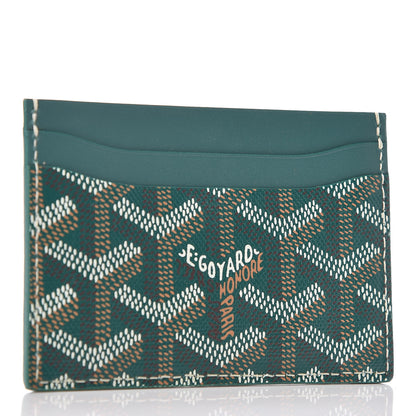 Goyard Goyardine Saint Sulpice Card Holder Green 3 of 7