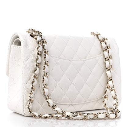 Chanel Caviar Quilted Small Double Flap White 3 of 10
