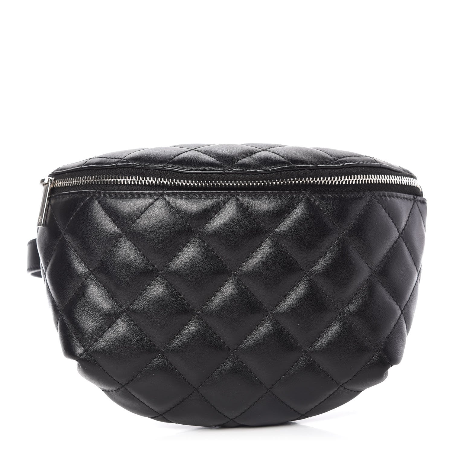 Chanel Grained Calfskin Quilted Waist Belt Bag Black 1 of 11