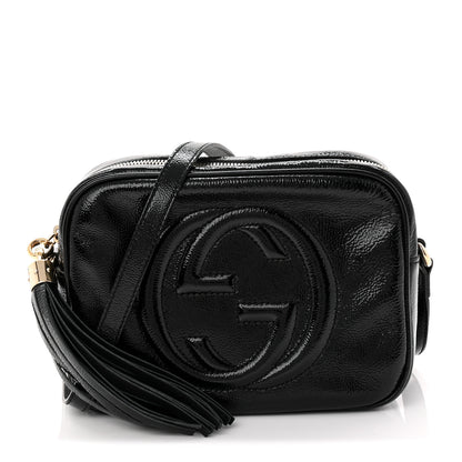 Gucci Soft Patent Small Soho Disco Bag Black 1 of 10
