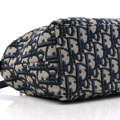 Christian Dior Oblique Medium Diortravel Nomad Pouch Blue 8 of 9