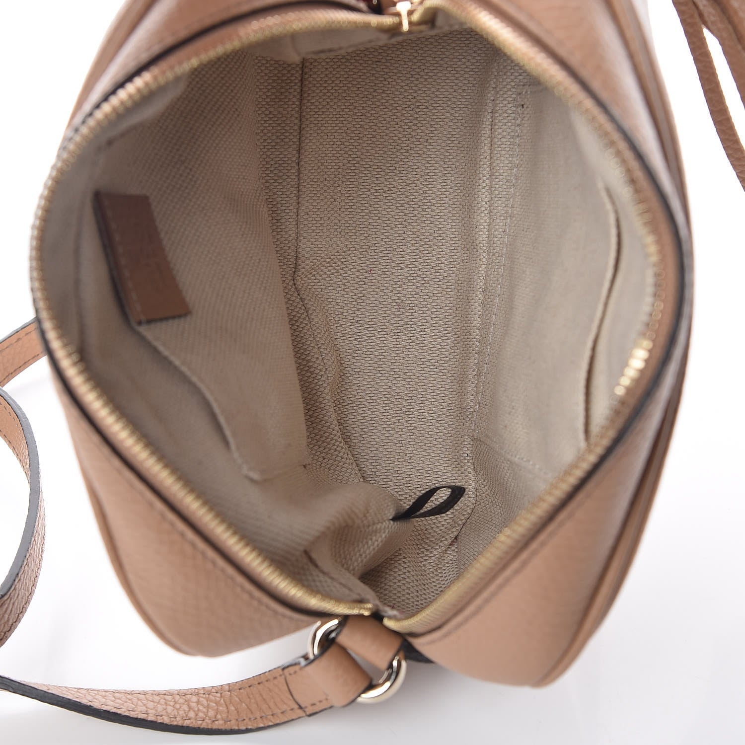 Gucci Pebbled Calfskin Small Soho Disco Bag Rose Beige 7 of 9