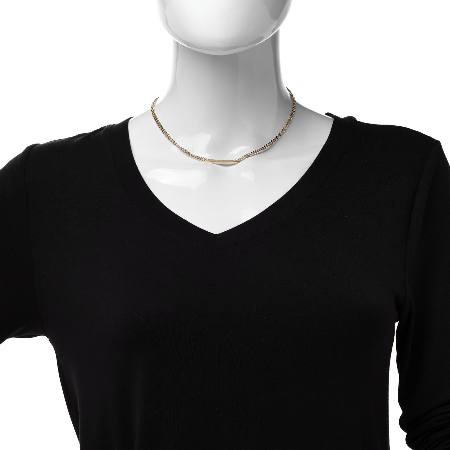 Tiffany 18K Yellow Gold Diamond Metro Link ID Chain Necklace 2 of 6