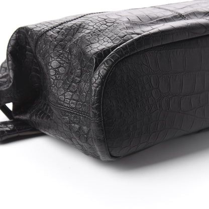 Givenchy Calfskin Crocodile Embossed Medium Nightingale Black 8 of 9
