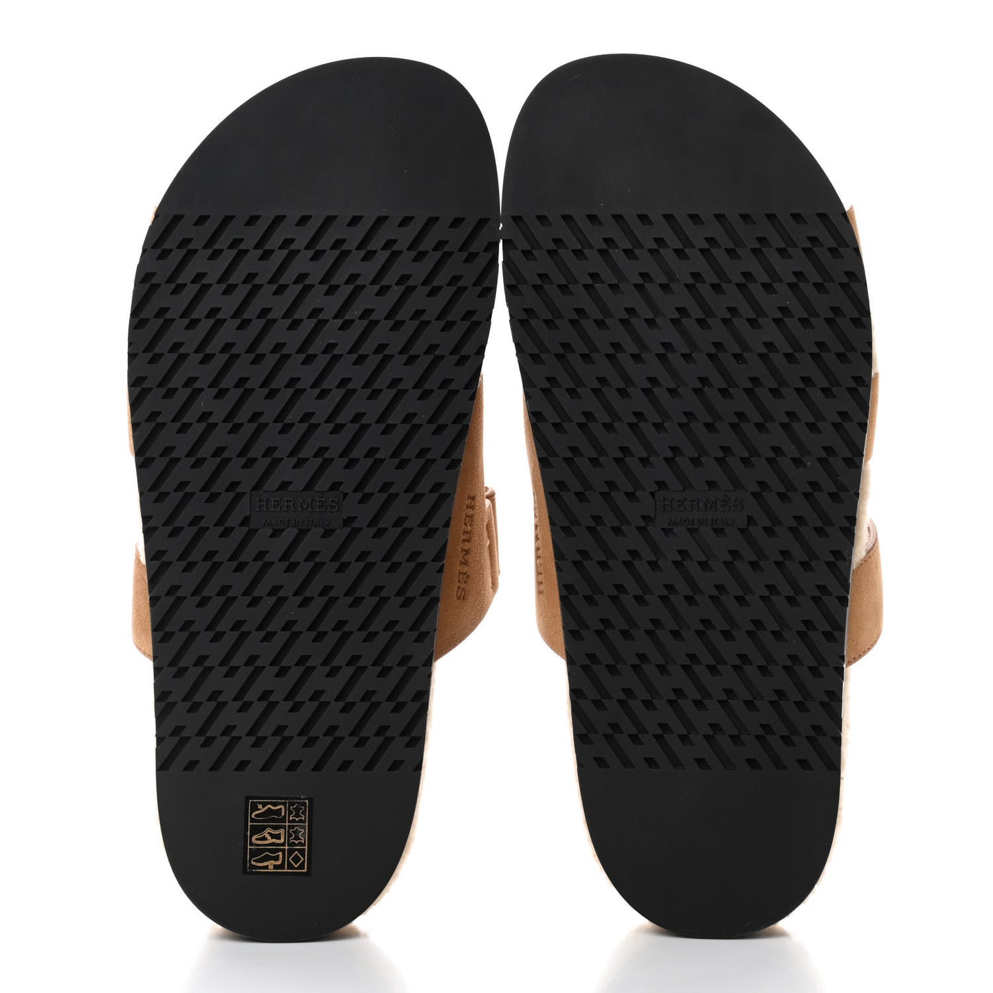 Suede Goatskin Woolskin Womens Chypre Sandals 40 Golden Beige