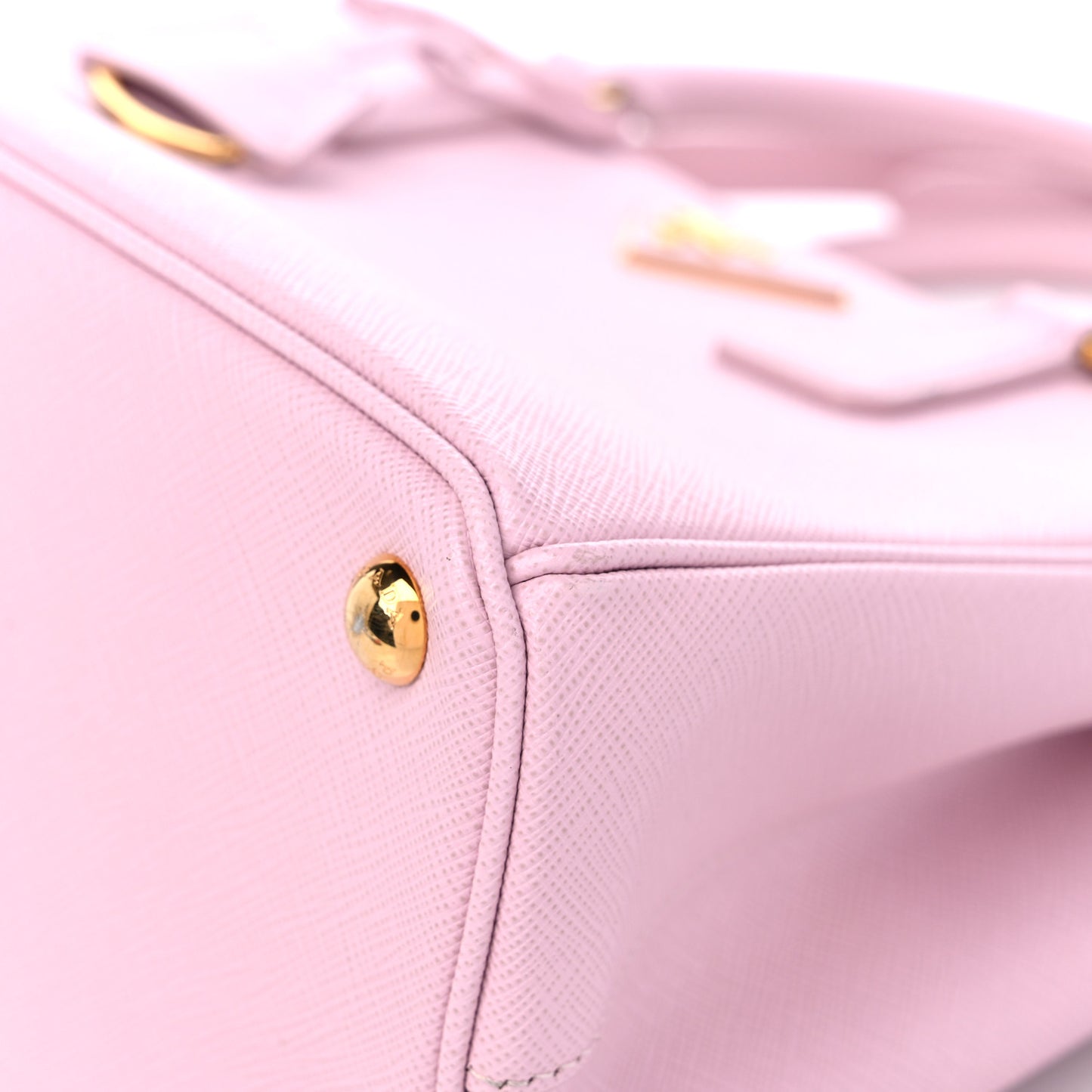 Saffiano Small Galleria Double Zip Tote Alabastro