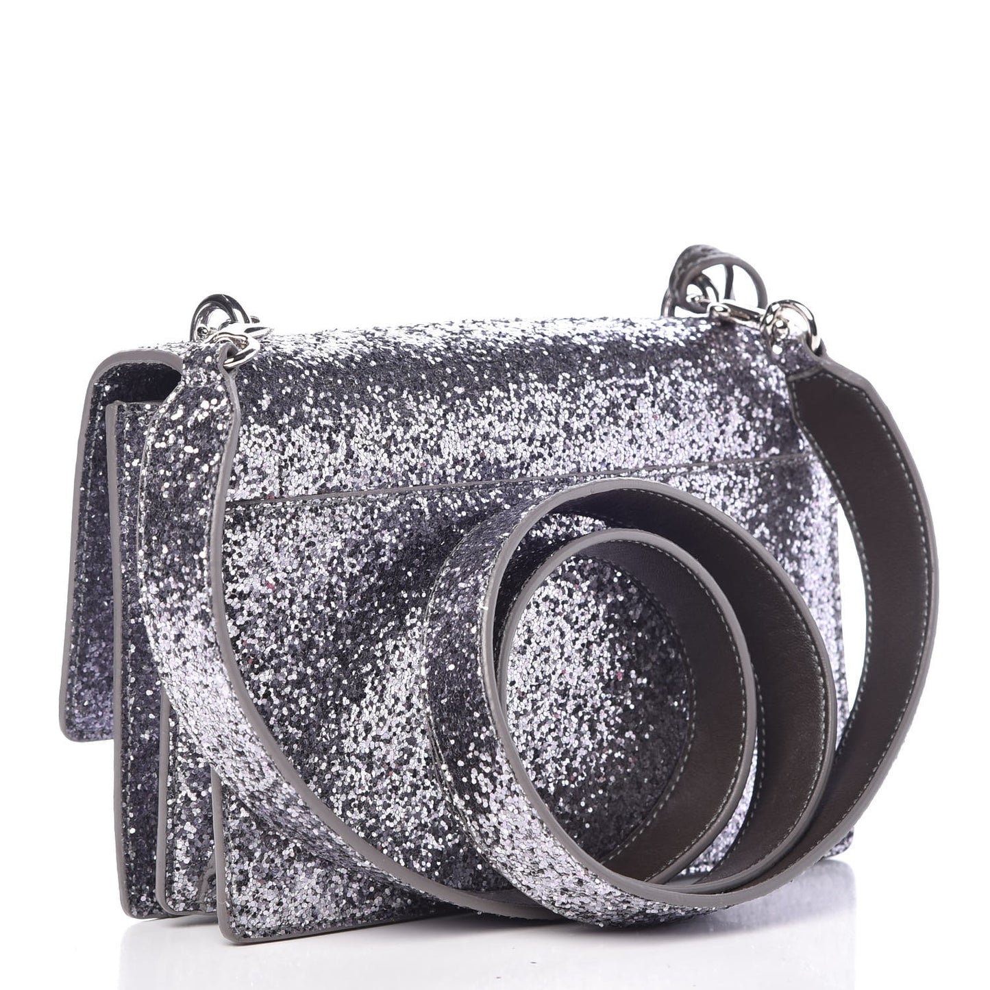 Glitter Small Monogram Sunset Grey
