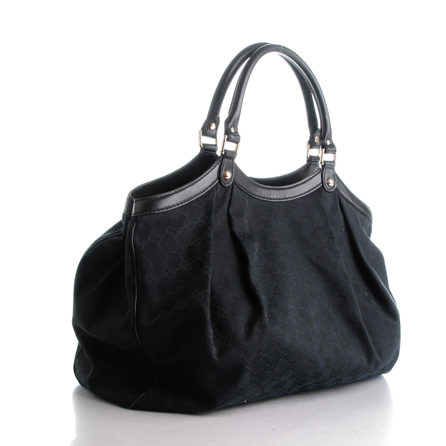 Gucci Monogram Large Sukey Tote Black 3 of 7