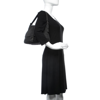 Fendi Zucchino Mama Baguette Black 2 of 6