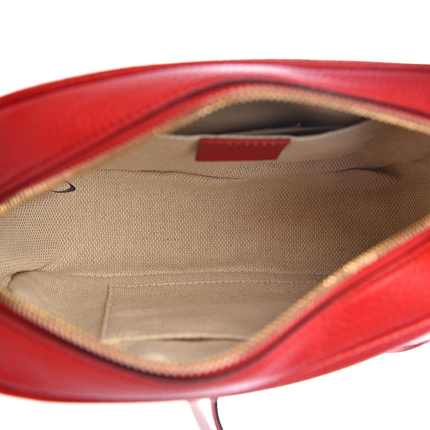 Pebbled Calfskin Small Soho Disco Bag Tabasco Red