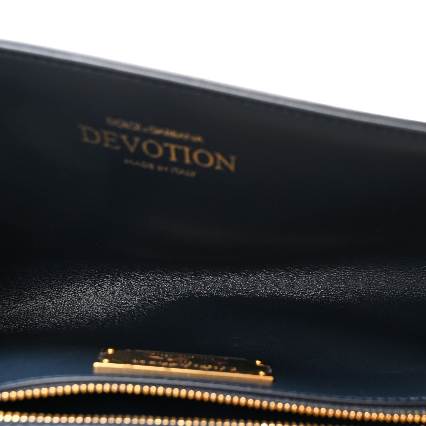 Calfskin Medium Devotion Crossbody Bag Navy