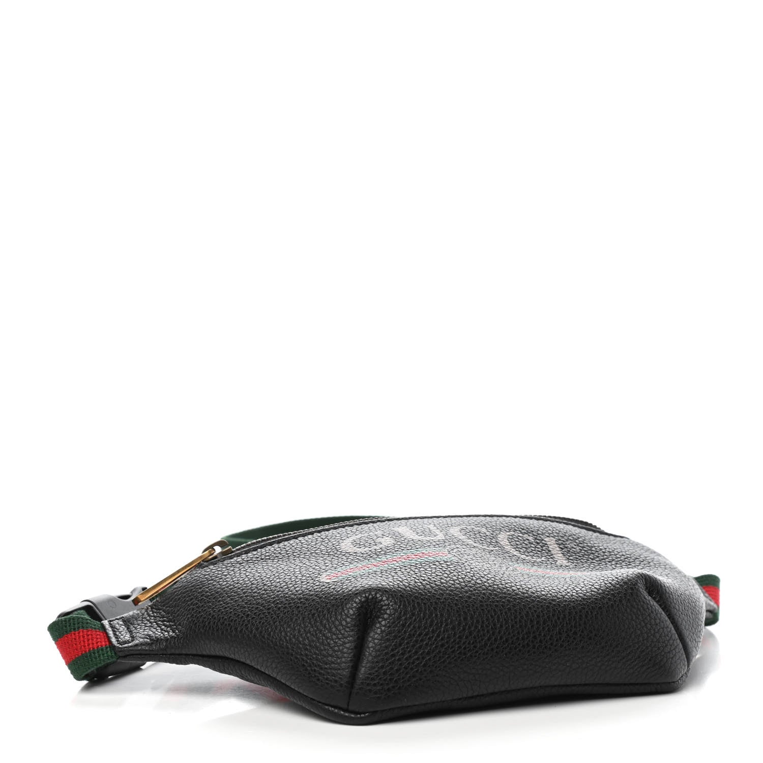 Gucci Grained Calfskin Small Logo Belt Bag Black 4 of 11